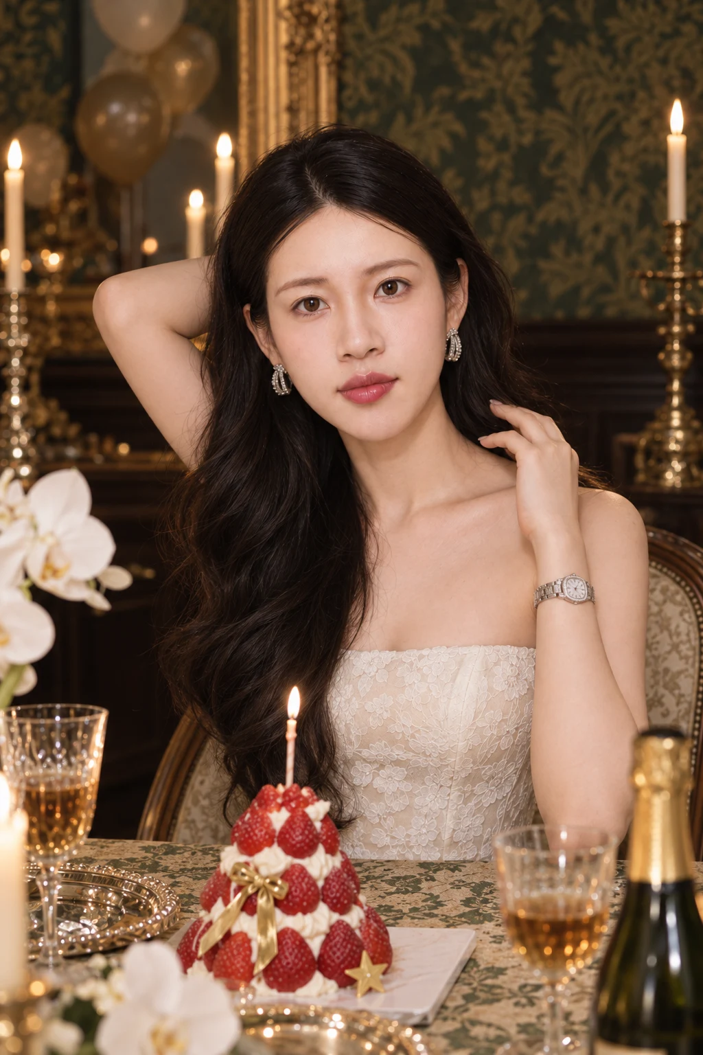拢发回眸