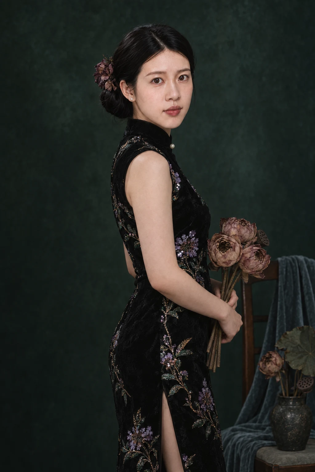 回眸花影