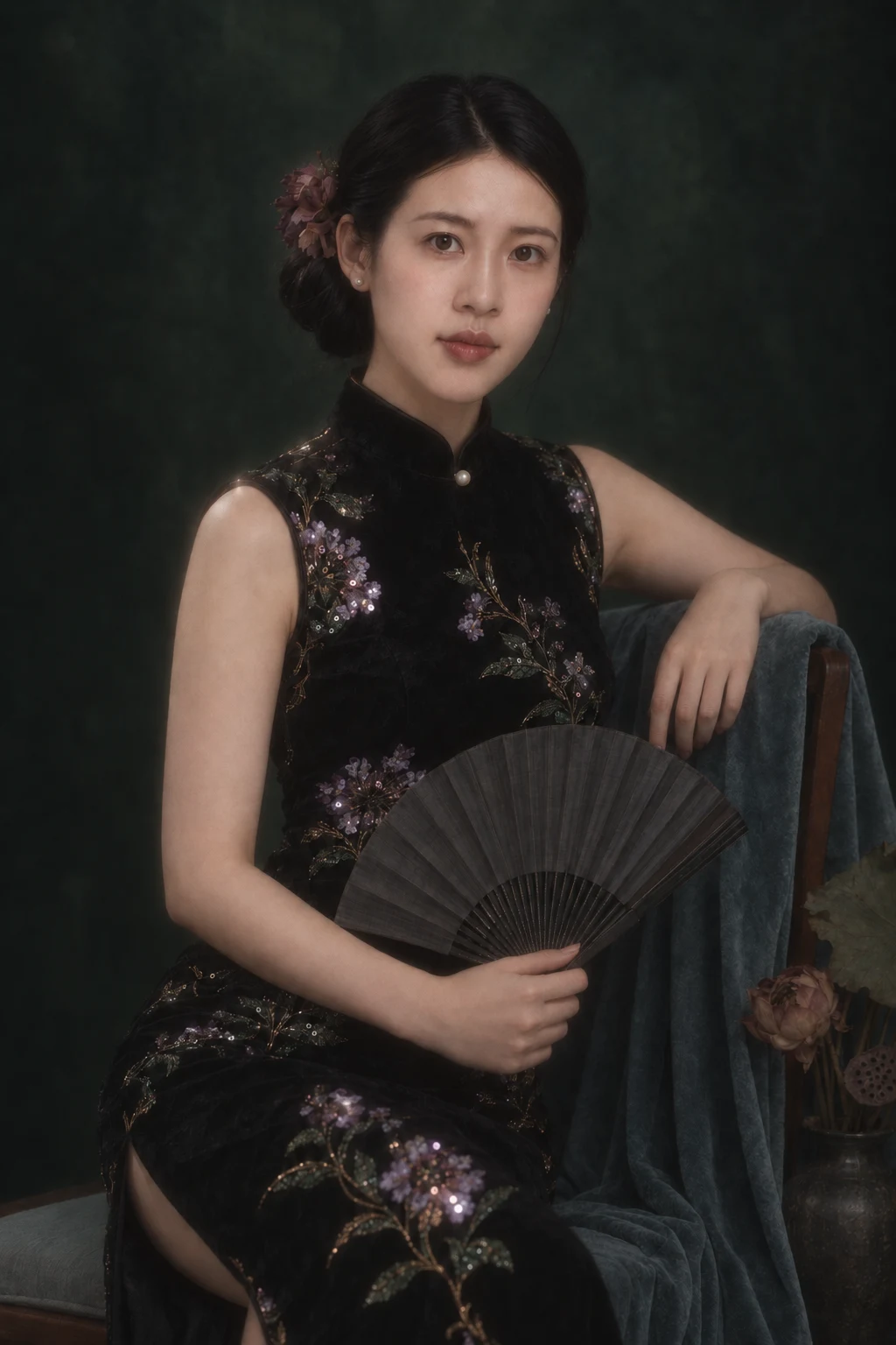 展扇半身